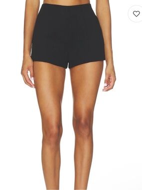 EAVES Naftali Polished Crepe Mini Shorts